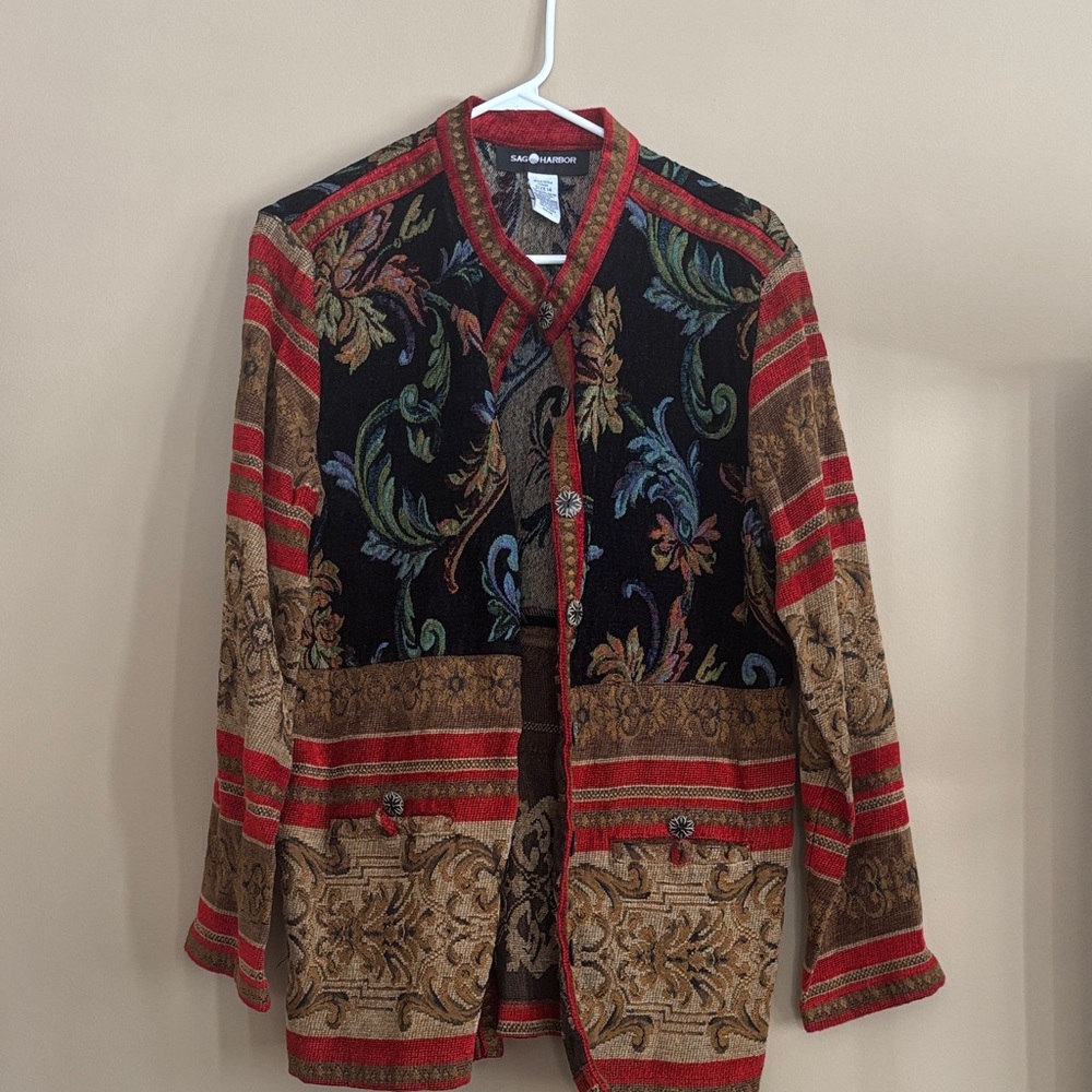 Sag Harbor Multicolor Knit Jacket